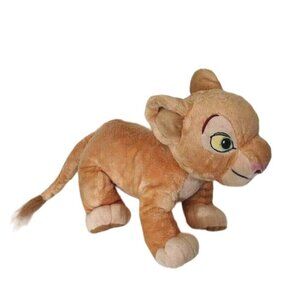 Authentic Disney Store The Lion King Simba Plush Stuffed Toy Cub Tan 12 inch